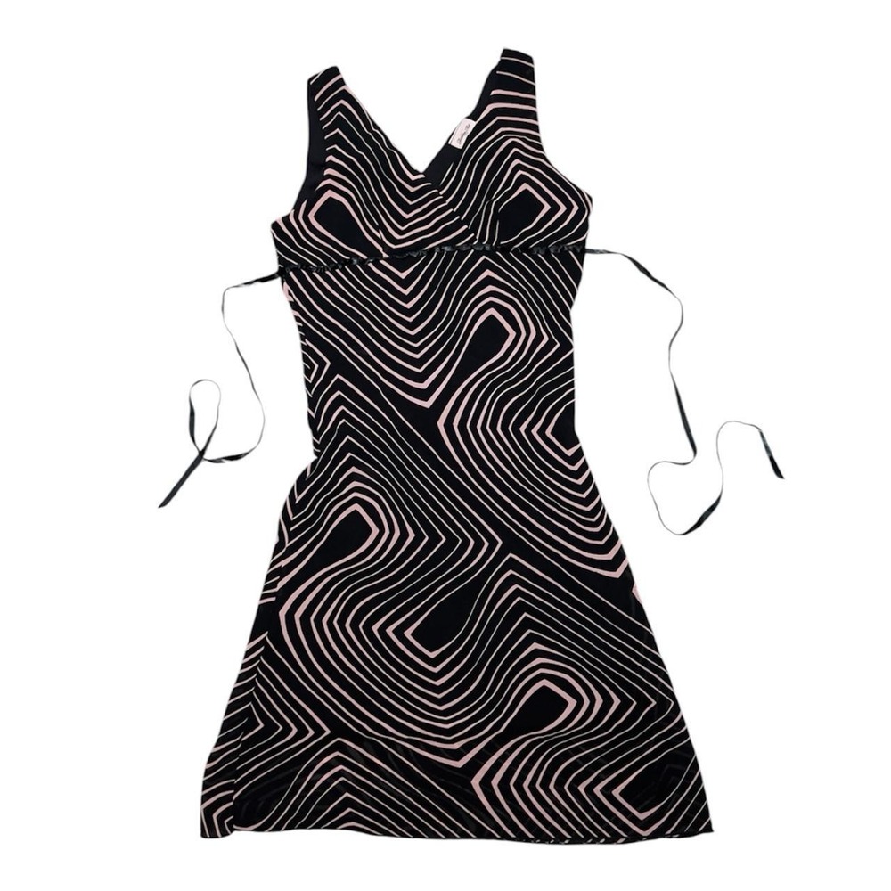 Vintage pink and black dress